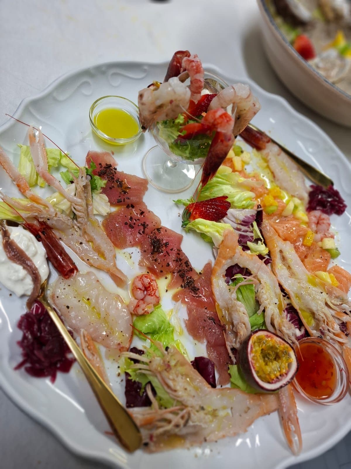 Carpaccio misto di pesce del ristorante Alexander